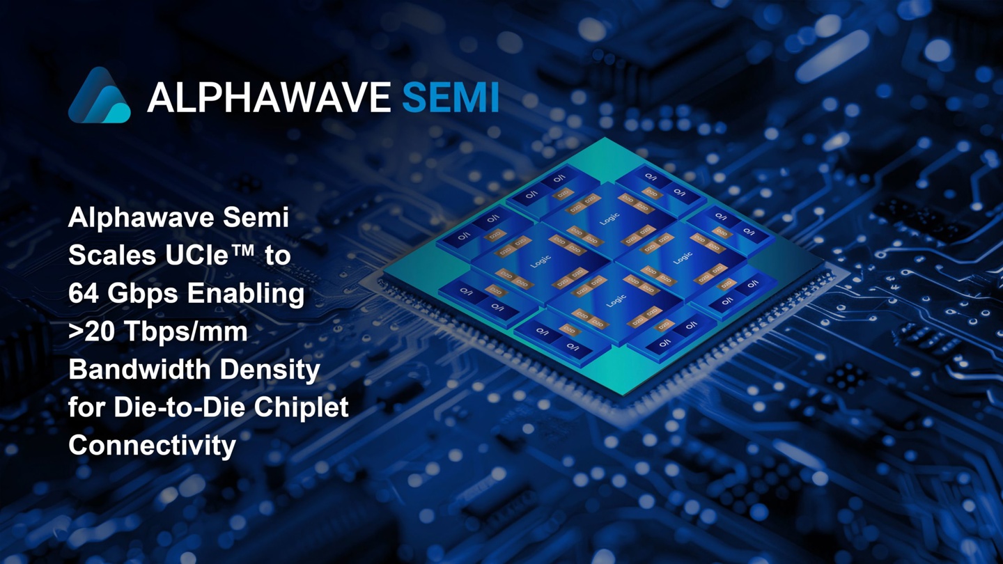 Alphawave Semi 发布全球首个 64Gbps UCIe D2D 互联 IP 子系统