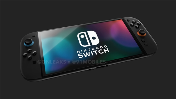 任天堂Switch 2全新高清渲染图公布：屏幕、手柄更大了！